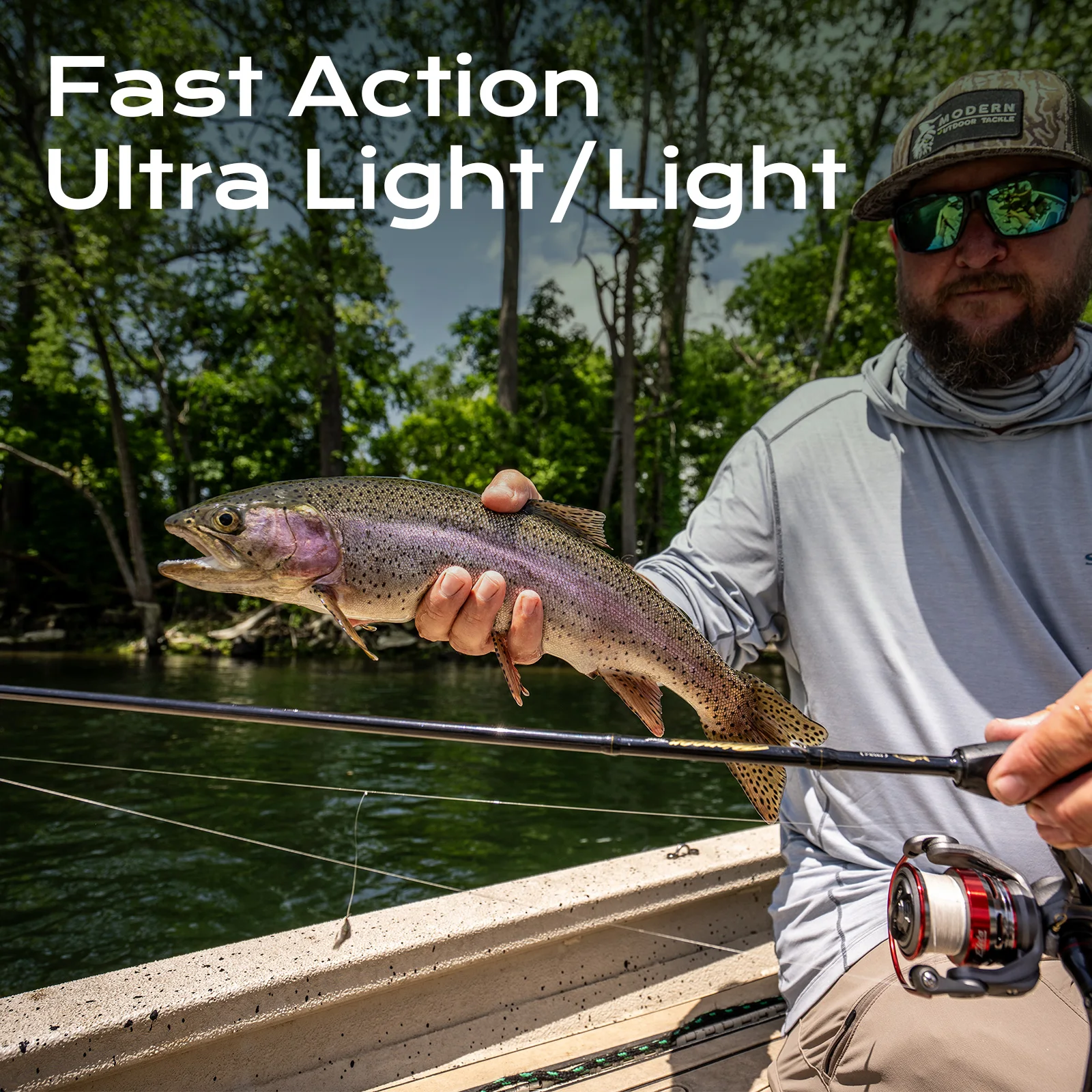 HANDING Pioneer Trout Fishing Rod تسليم صنارة صيد pioneertrot--m عمل سريع UL/L قوة 24 طن من ألياف الكربون TS أدلة سيراميك حلقة الغزل والصب