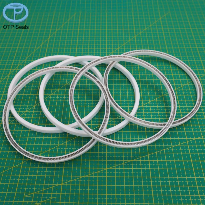 

Spring seal ring for Shaft PTFE Three Lips seals v-spring Polytetrafluoroethylene seals Non-standard parts factory customized