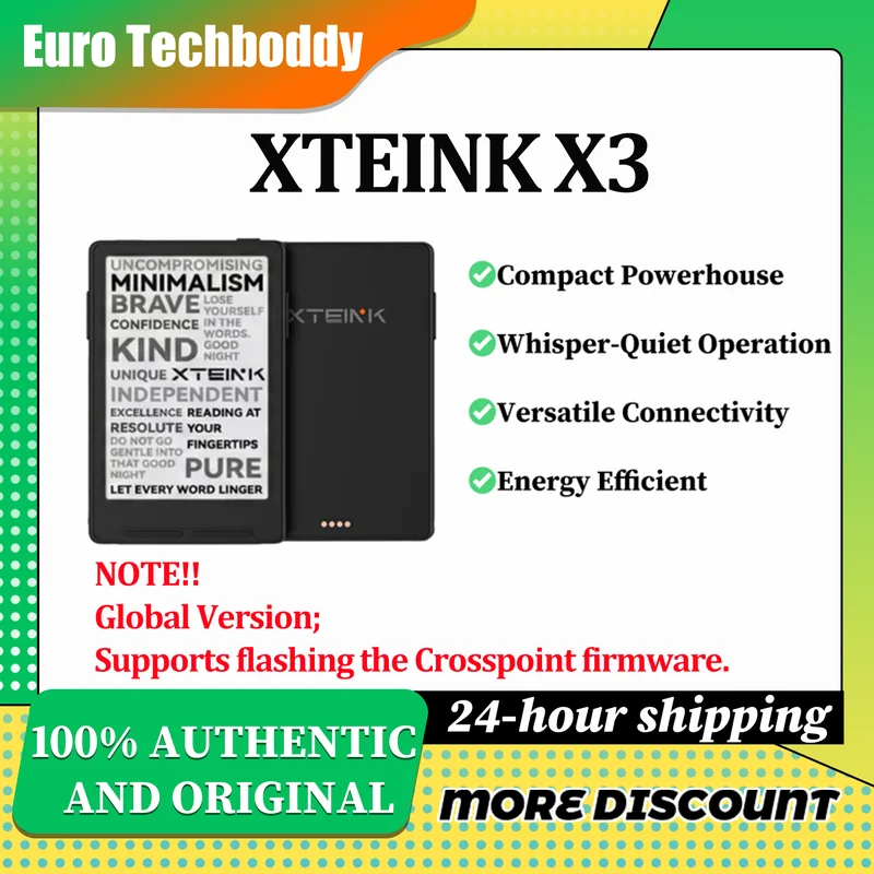 XTEINK X3 3,7″ — e-reader tascabile da 58 grammi con cover magnetica