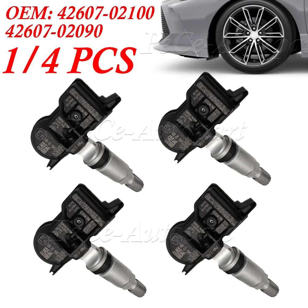 

1/4 шт. PMV-E000 датчик TPMS для LEXUS ES IS LC RC RX UX TOYOTA 4 RUNNER CHR COROLLA LAND CRUISER TACOMA 42607-02100 315 МГц