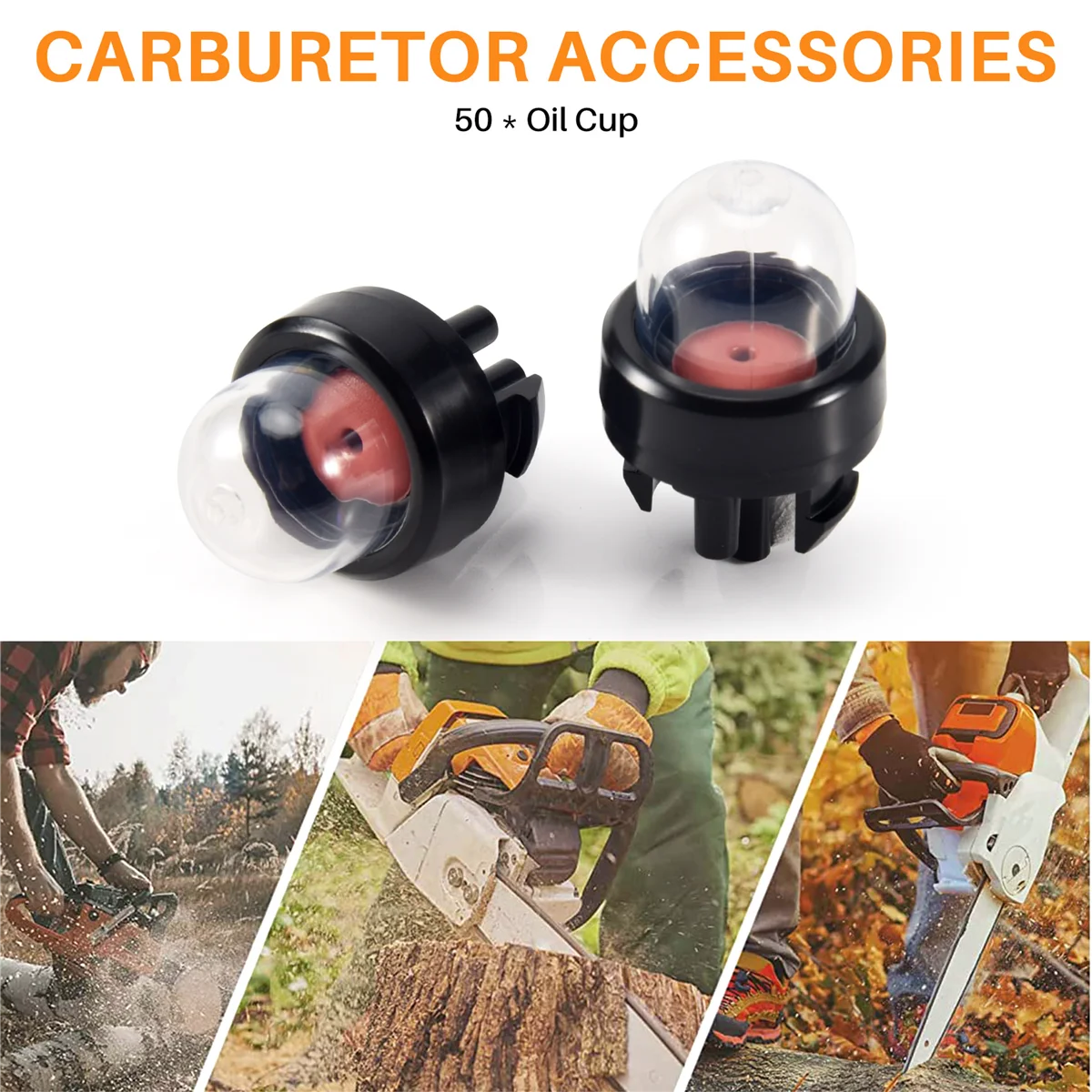 URAZL 50-teilige Glühbirne für Walbro 188-512 Echo 12318139130   Homeliet 01123D-Makita 168398 -2 Ryobi 683974   MTD 791- 683974