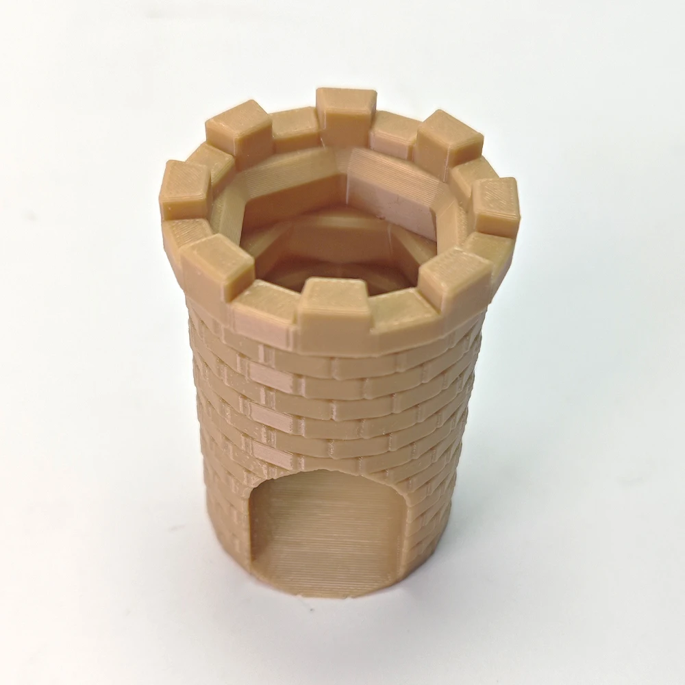 DND Mini Medieval Dice Tower Twister Accessory for Role Playing Board Games Tabletop Rolling Castle Tray Portable Travel