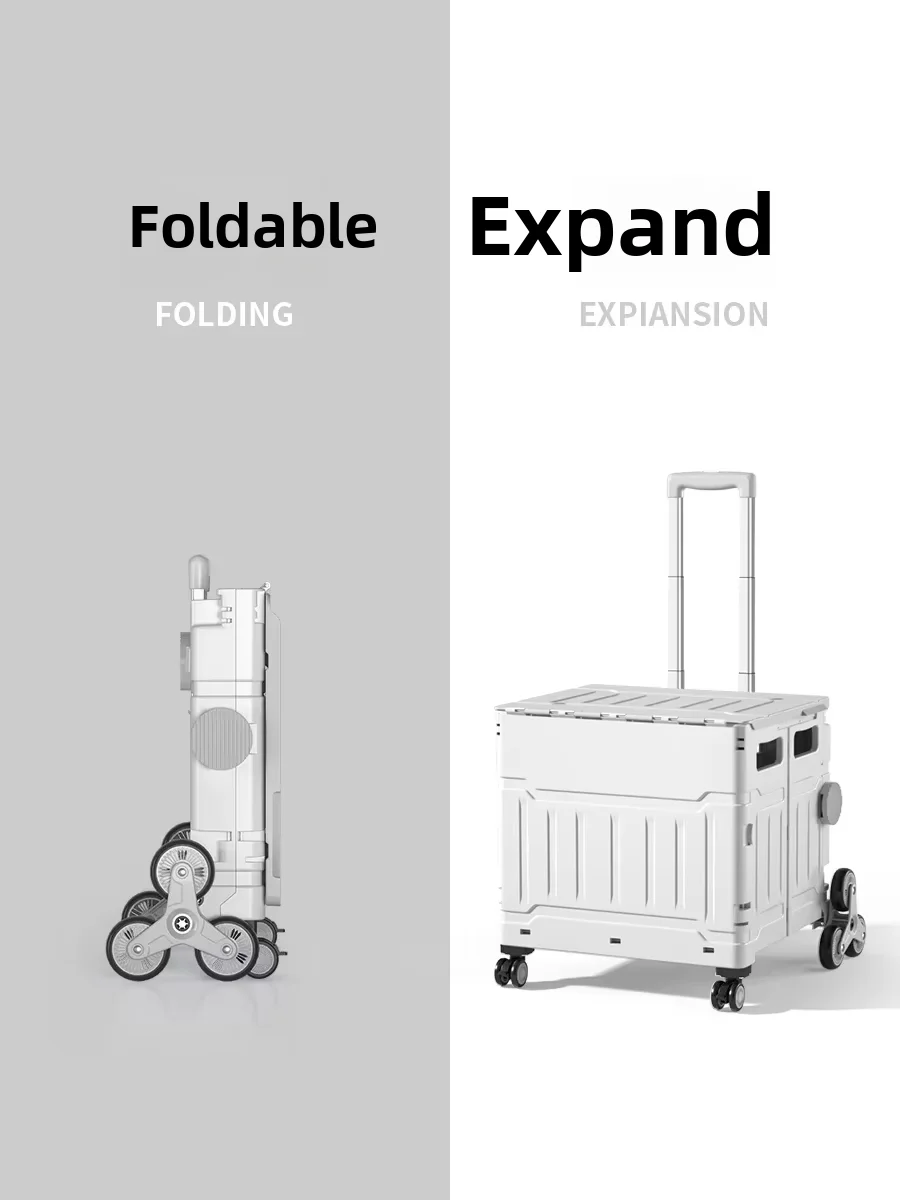 

Shopping Cart, Picnic Cart, Small Portable Foldable, Household Trolley, Delivery Tool for Picking Up and Transporting Goods