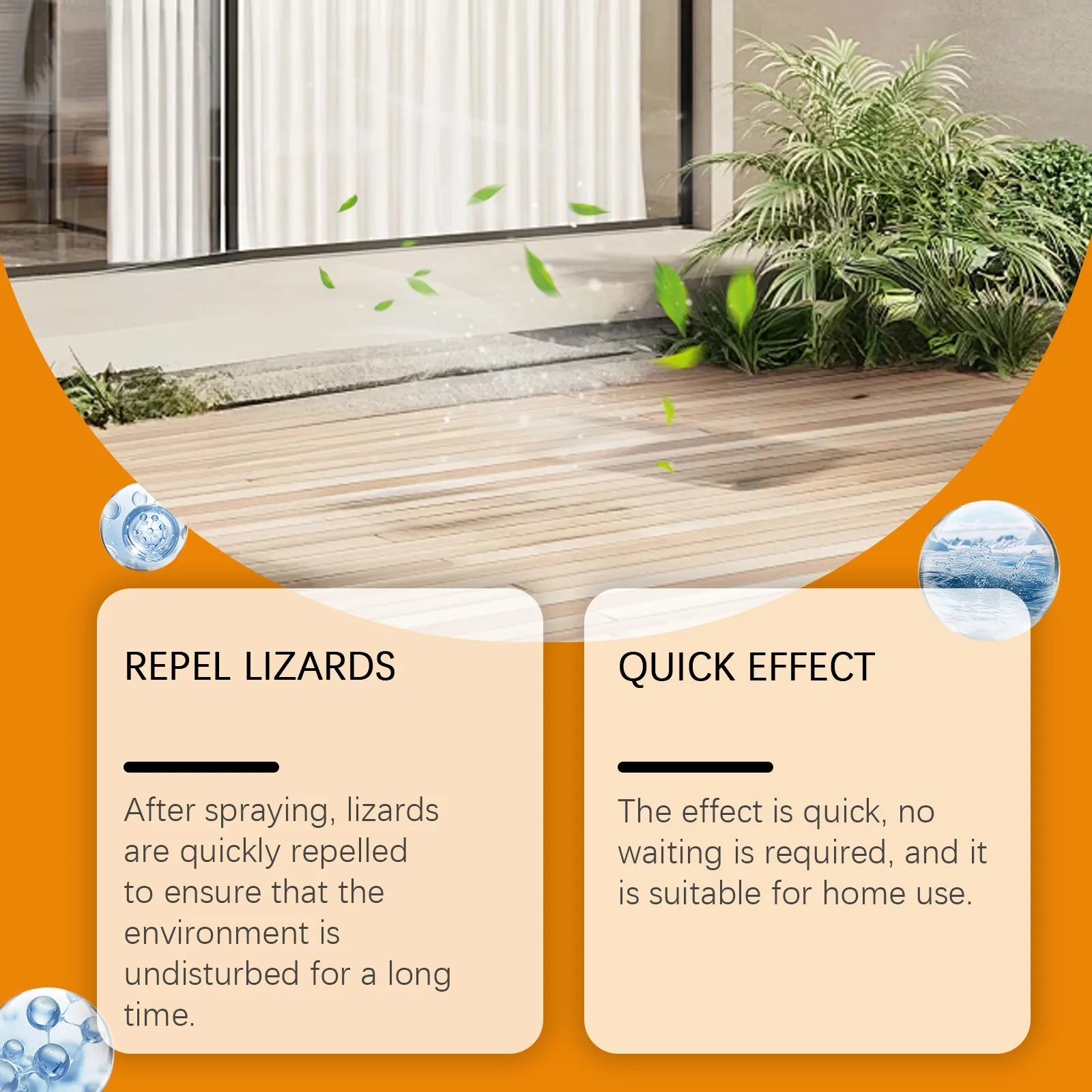 Lizard Repellent-Spray Natural Plant Formula Safe for Indoor and Outdoor Use 100ml
