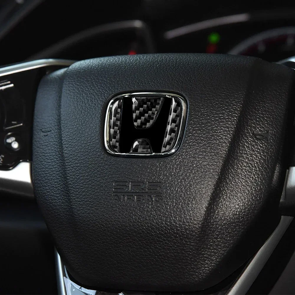 Carbonfaser-Aufkleber, Logo für das Lenkrad, Schutz- und Dekorationsartikel für das Innenraumdesign von Honda Civic, DIO, CR-V, Fit, Accord und Odyssey. – Detail 8