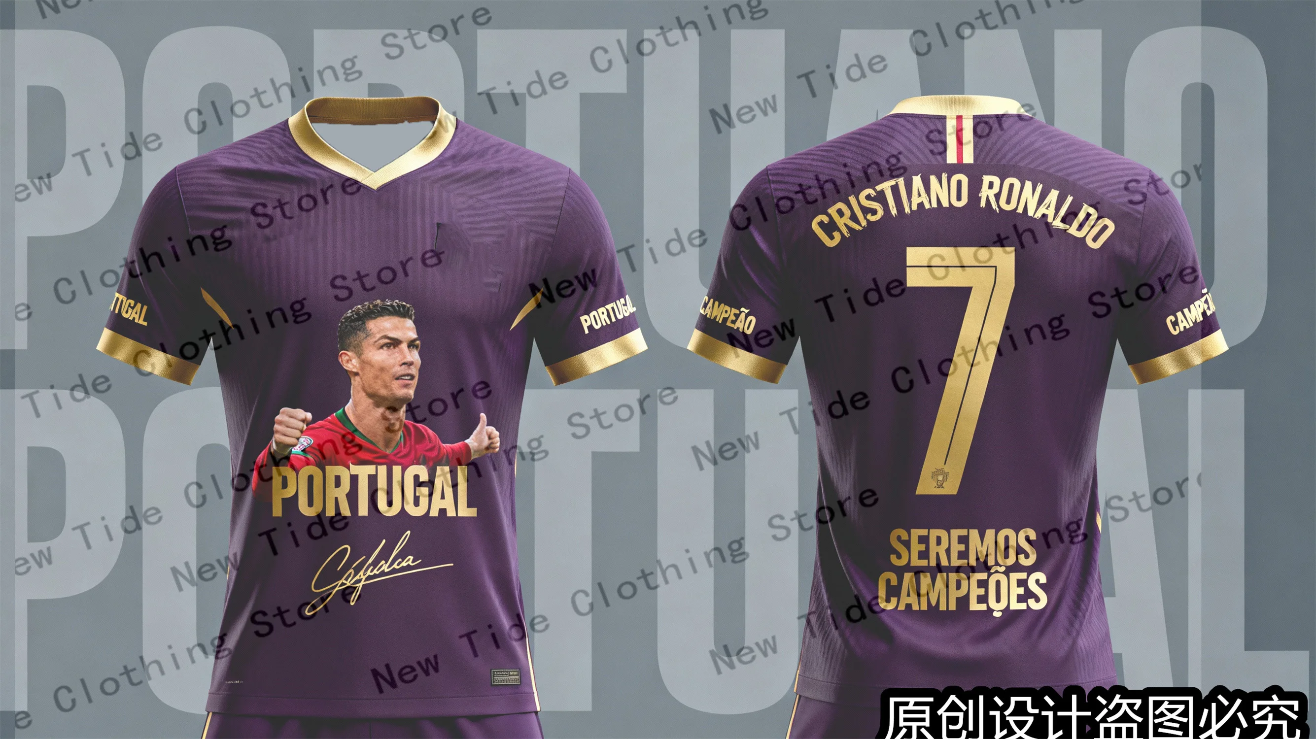 تصميم حصري 2026 CR7 جيرسي تي شيرت تذكاري لمحبي الرجال - إصدار محدود لمحبي كرة القدم متاح 2 #5