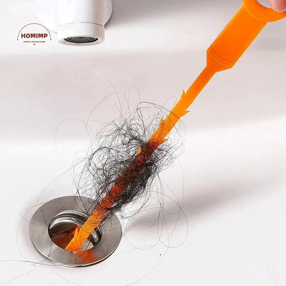 

Hair Removal Sink Drainage Drain Snake Blockage Clear Dredging the Pipes Duct Unblocker Cleaning Hook Cleaning Tool Hair Sucker