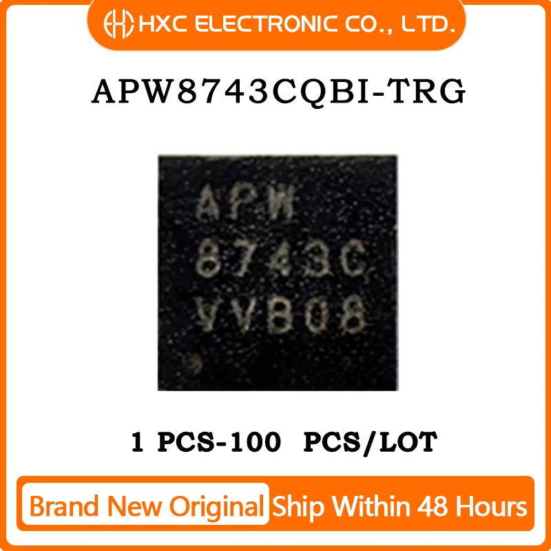 

5/10/50/100PCS 100% New APW8743CQBI-TRG APW8743CQBI APW8743C 8743C QFN-16 Chip