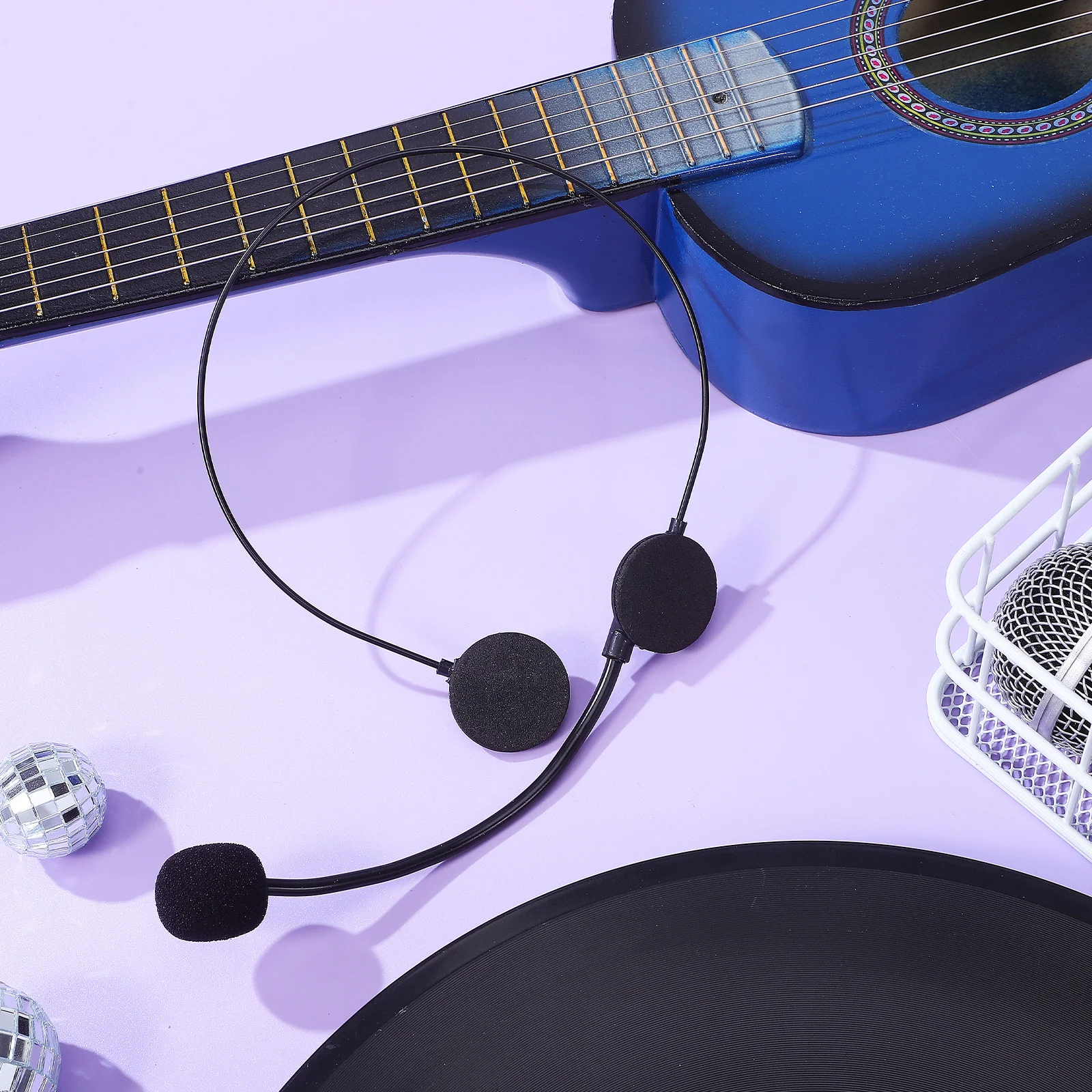 หูฟังรูปดาวนักร้องสำหรับเด็ก 2 ชิ้น อุปกรณ์ประกอบการแสดงคอสเพลย์สำหรับเด็กเล็ก ไมโครโฟนปลอมสำหรับการแสดง งานปาร์ตี้ ของเล่นเสริมสร้างจินตนาการ ของขวัญแปลกใหม่สำหรับเด็ก