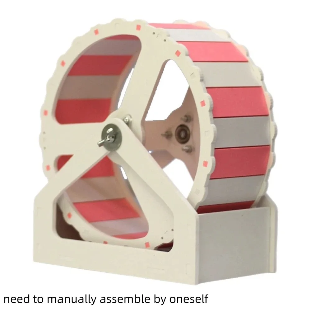 Plastic Hamster Running Wheel Stable Base Colorful Pet Hamster Bracket Silent 21cm Small Animal Wheel for Small Animals