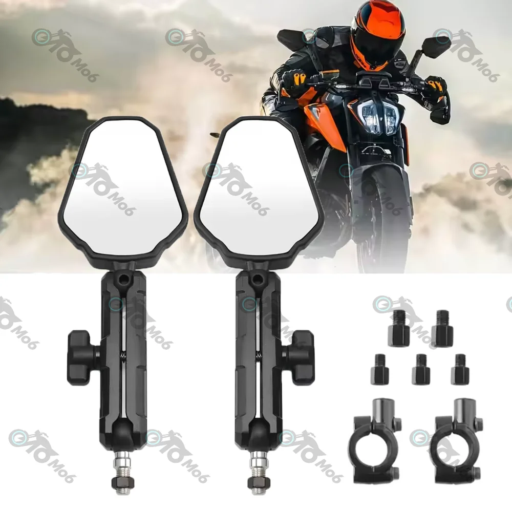For 390 790 890 ADV Adventure Motorcycle West Wind Rearview Mirror ADVENTURE MIRROR KIT Foldable Mirrors Ball Stud with