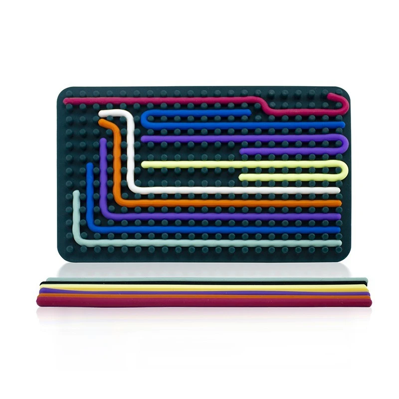 子供の感覚活動ボード,運動技能モンテッソーリおもちゃ,リラックスしたストレス,カラフルなシリコンロッド,旅行おもちゃ,ホットギフト