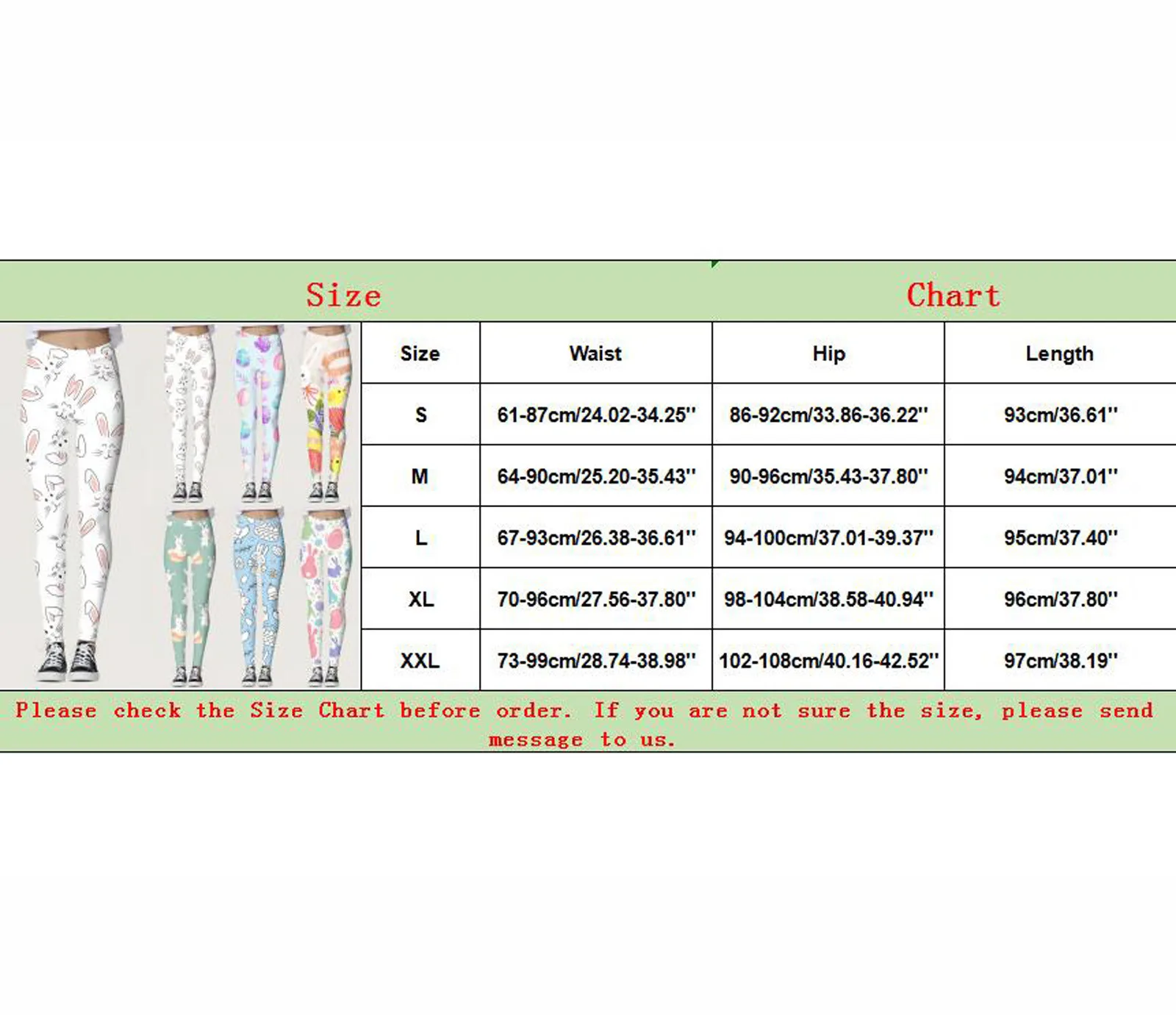 Easter Day Leggings For Women Elastic High Waist Hip Lifting Fitness Yoga Tight Legging Cute Cartoon Rabbit Print Running Pants