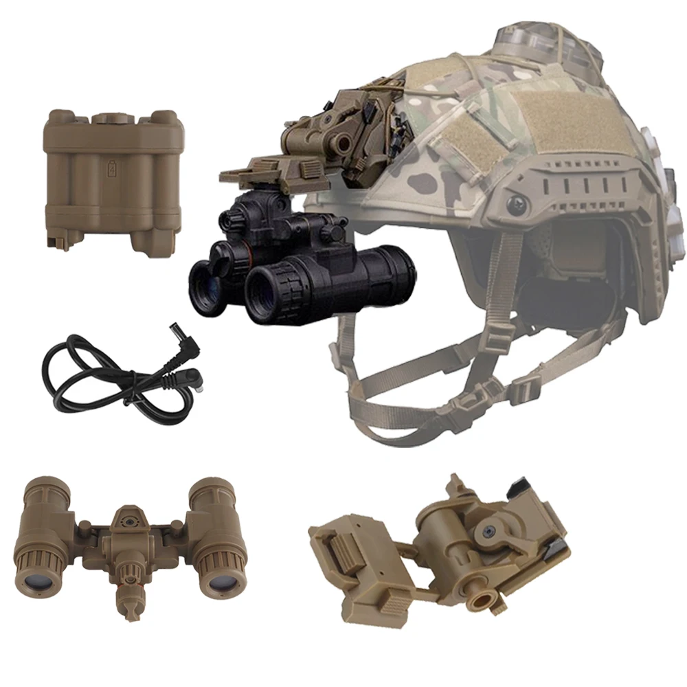 

AN/PVS31 Night Vision Goggles NVG Model Glowing Dummy No Function Binoculars for FAST Helmet Cosplay Military Gear Props