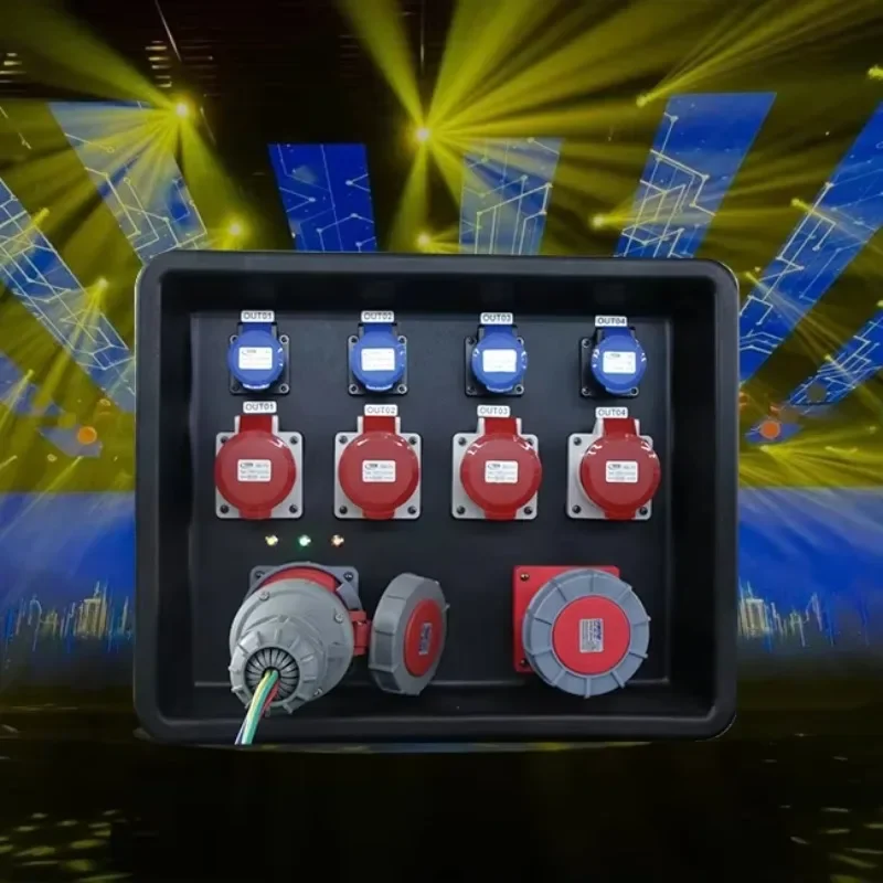 3 Phase Power Distributor Waterproof Output Distro Power Box Power Distribution Box For Lighting Audio Screen