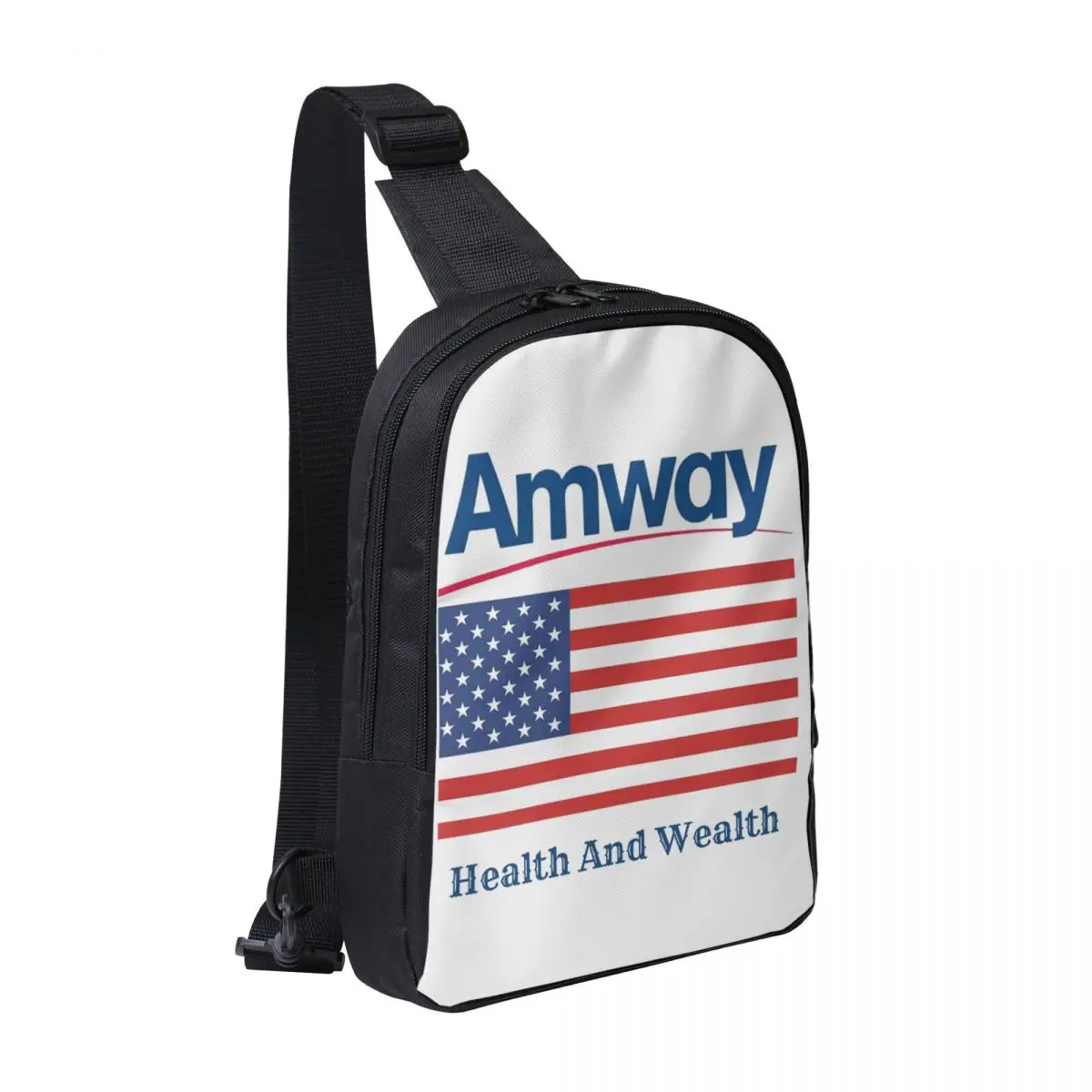 

Amway USA Chest Bag Men Sling Crossbody Backpack Chest Bag Traveling Hiking Daypack Shoulder Bag