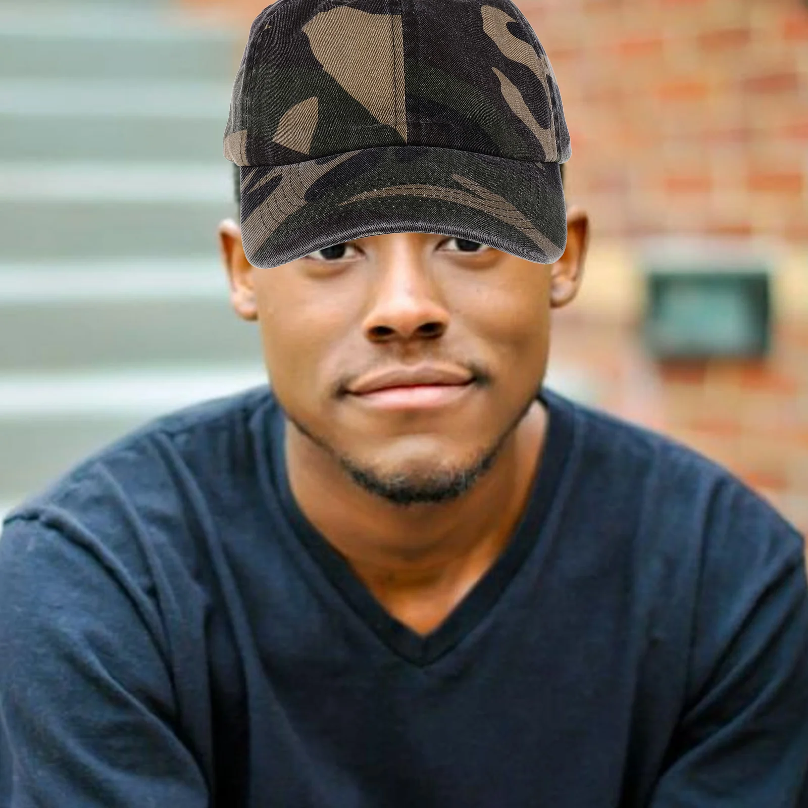 

Cotton Camouflage Baseball Unisex Curved Brim Sun Hat Quick Dry Outdoor Fashionable Men Women Fishing Cap Comfortable Breathable