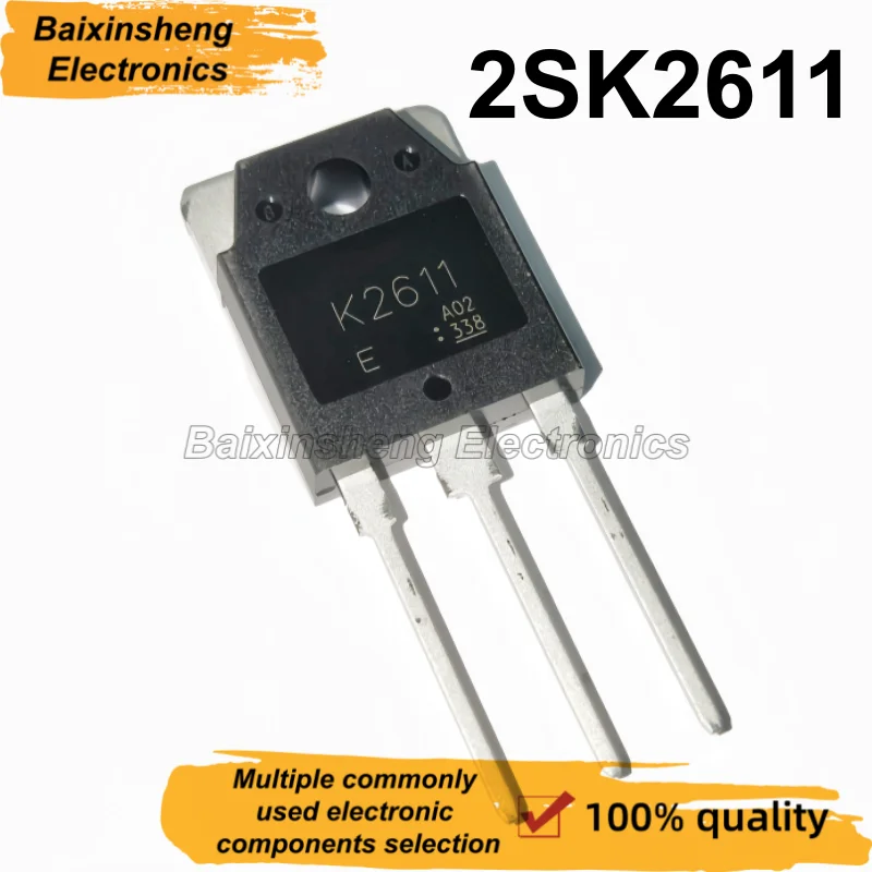 

10 pieces, 2SK2611, K2611, 9A900V, TO-3P, brand new MOSFET, good quality
