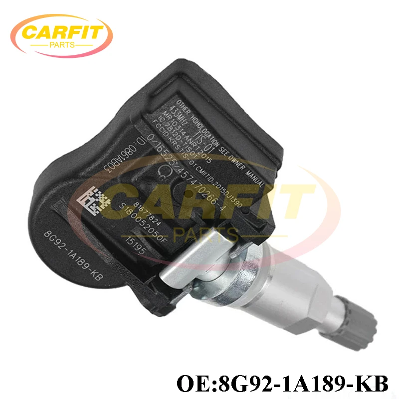 New OEM 8G92-1A189-KB 8G921A189KB TPMS Tire Pressure Sensor Monitor Systems 433MHz For Ford Galaxy S-Max Mondeo Auto Parts