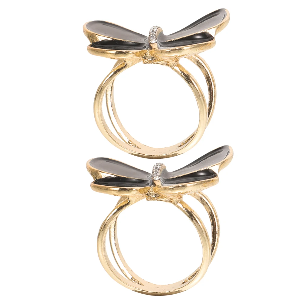 

2pcs Scarf Buckle Accessories Women Clothing Ring Holder Zinc Alloy Jewelry Fashion Rhinestone Geometric Shawl Rings Secure