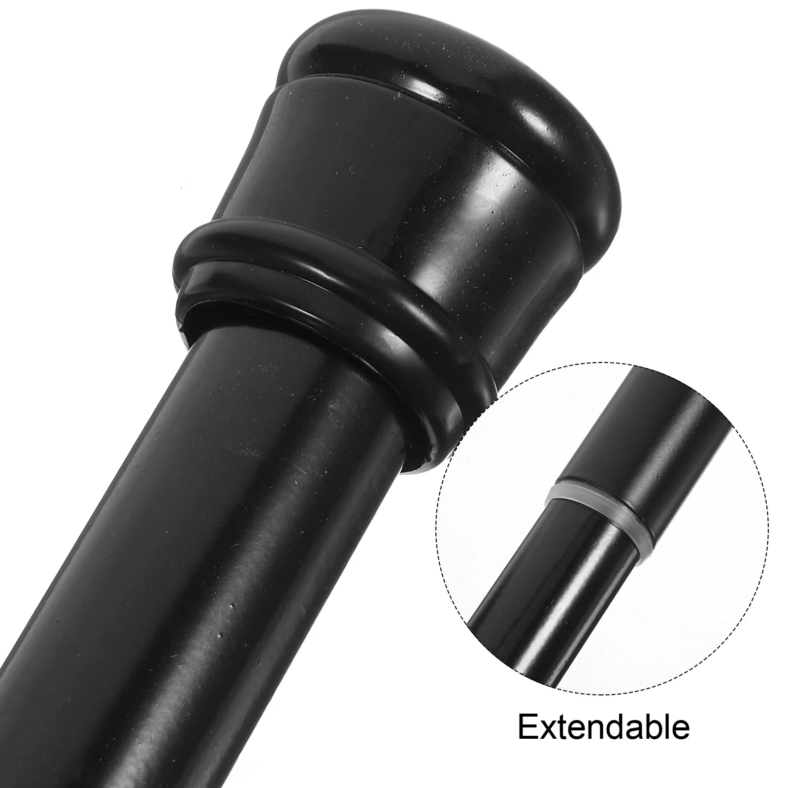 

Tension Rod Telescopic Adjustable Curtain Rod No Drill Installation for Shower Curtains Window Closet Use Tension Rods