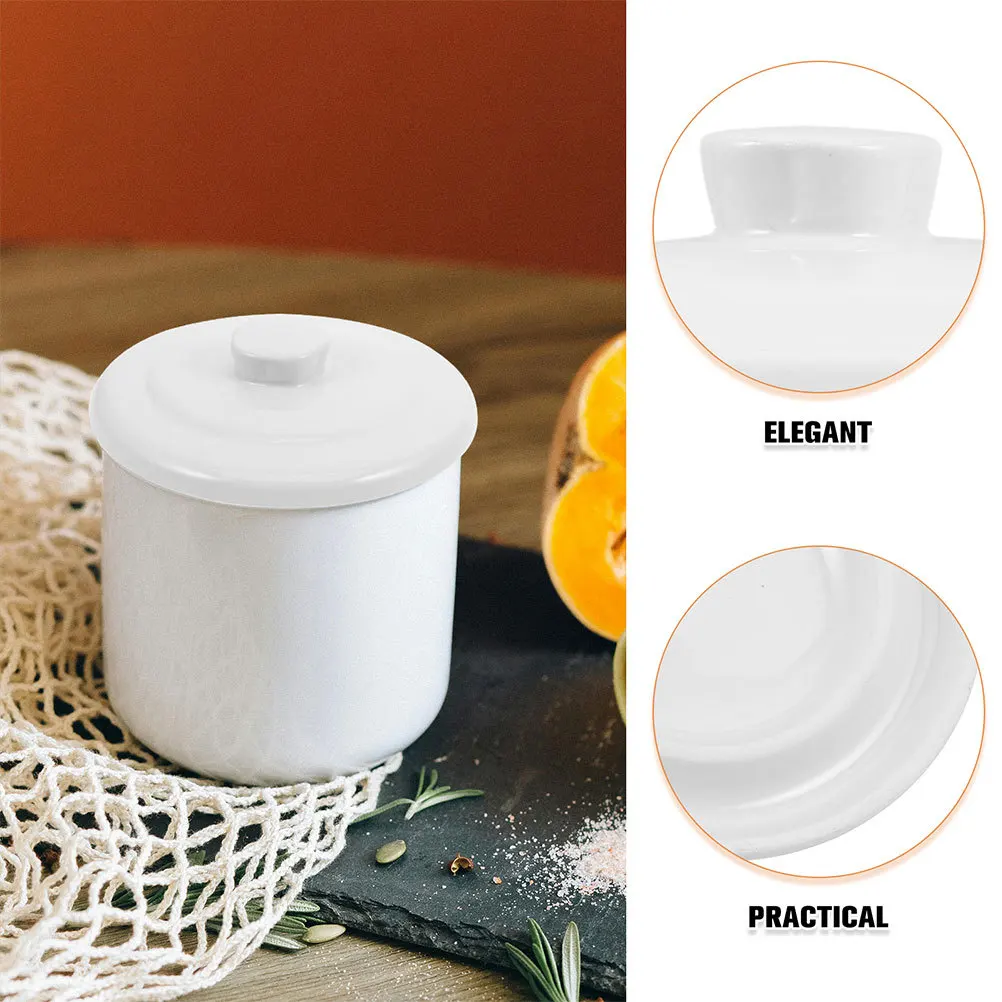 Ceramic Electric Stew Pot Lid Replacement Universal 0.65L Heat-Resistant Cooker Pot Cover for Soup Steaming Home Kitchen