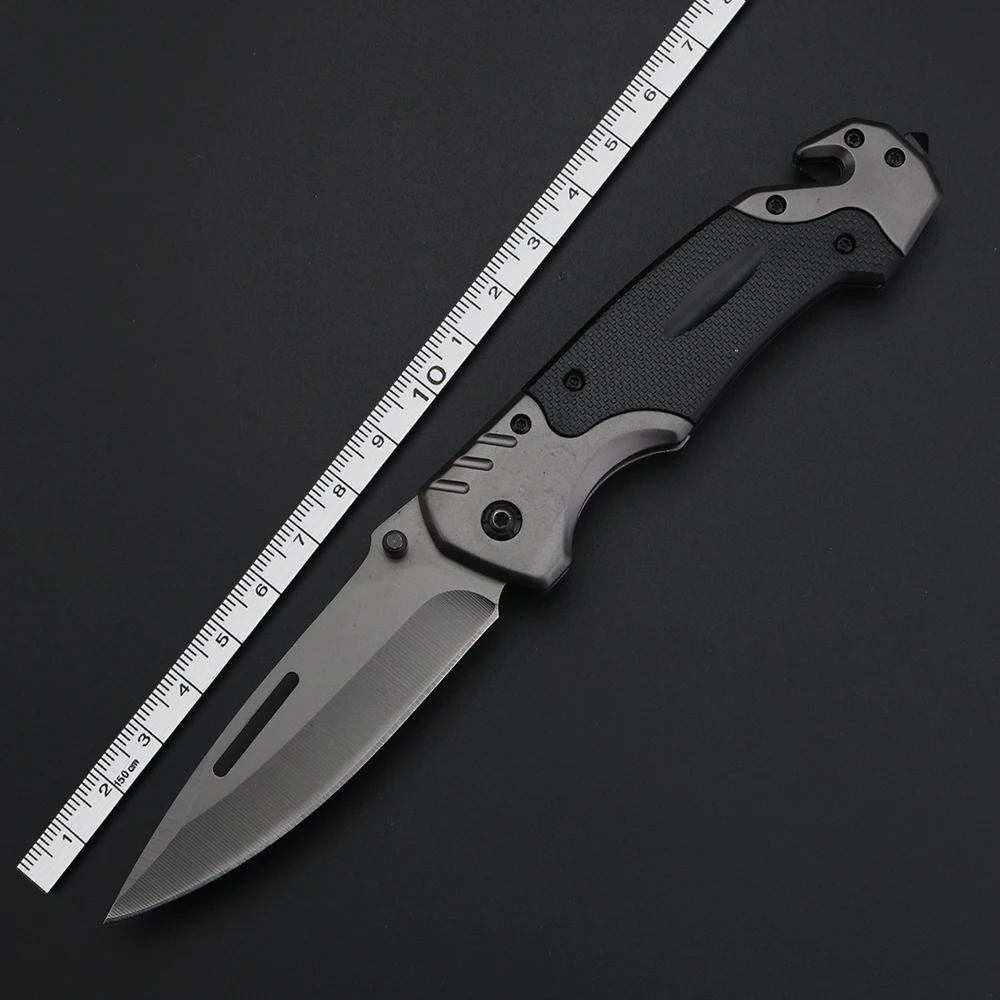 Outdoor Stainless Steel Folding Knife High Hardness Portable EDC Camping Pocket Knife Hiking Travel Self Defense Survival Knife