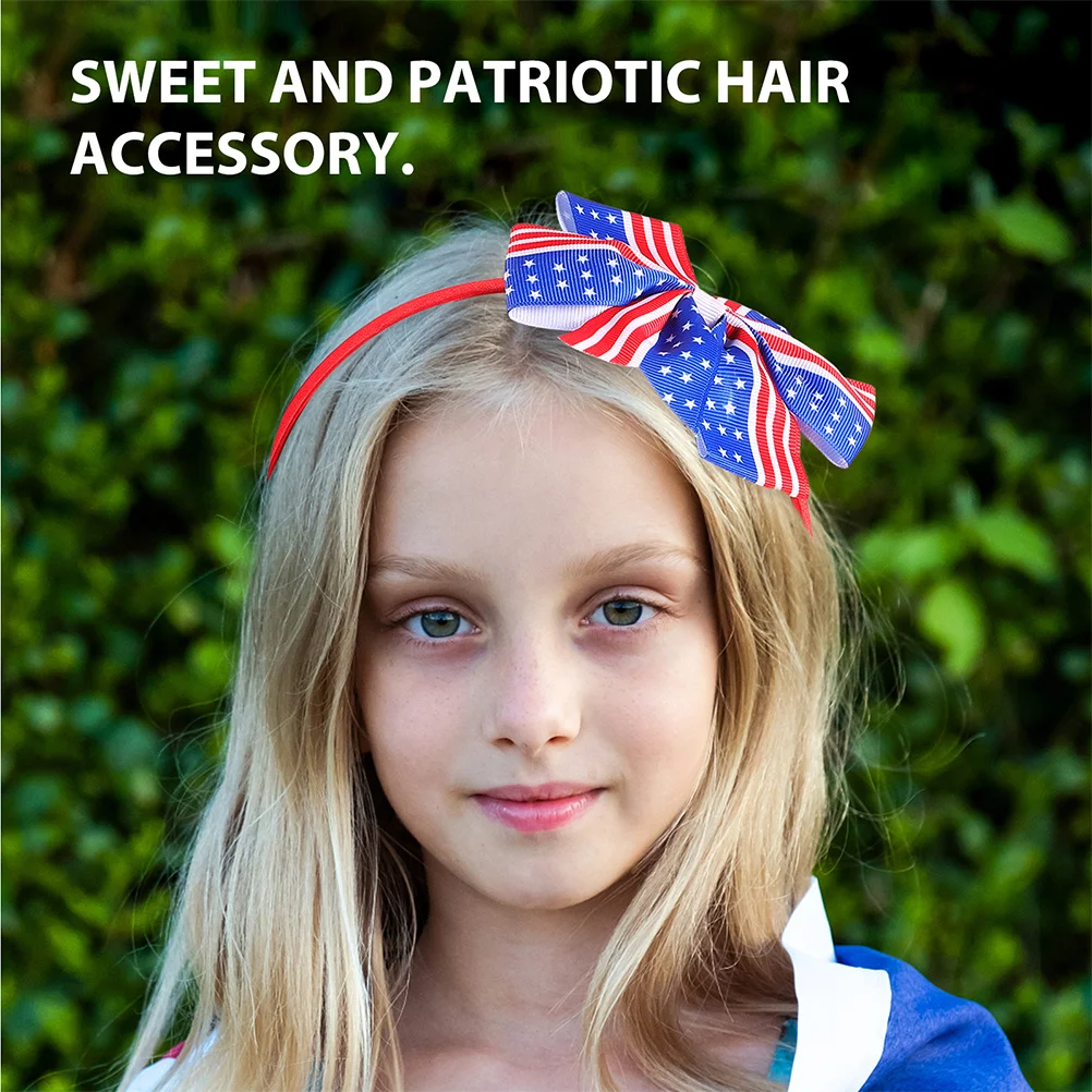 

2pcs Patriotic Headband American Flag Design Comfortable Fit For Independence Day 4Th Of July Celebrations Hair Accessories