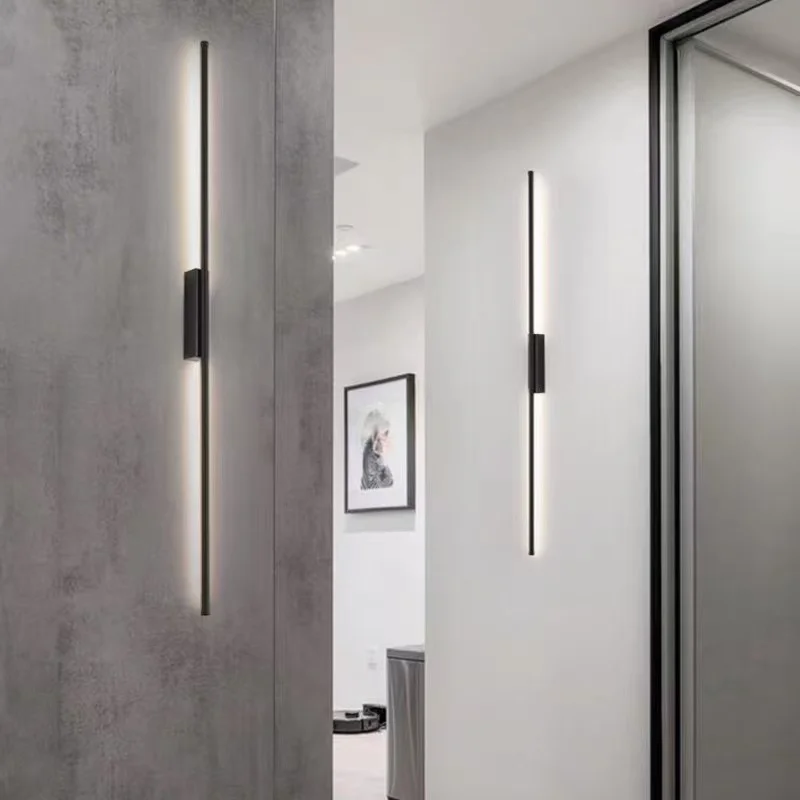 

Скандинавские минималистичные золотые светильники с линейной LED-подсветкой, атмосферные светильники для интерьера, креативные светильники для спальни, домашнего декора, люстра.