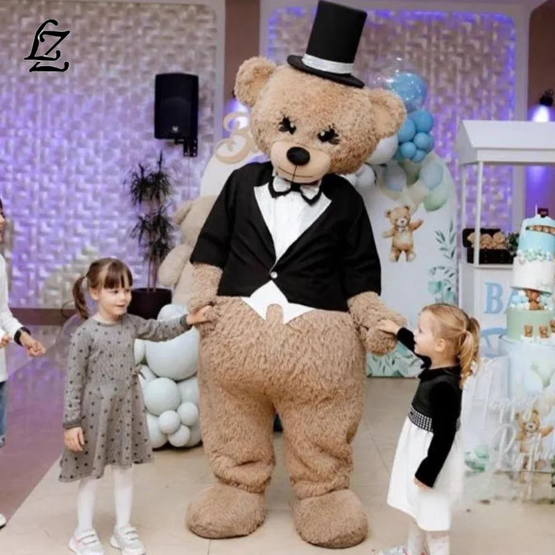 Halloween Rabbit Cartoon Bear Mascot Costume Anime Bunny Fursuit Adult Cosplay Couple Doll Clothing Christmas Party Stage Store