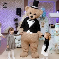 Halloween Rabbit Cartoon Bear Mascot Costume Anime Bunny Fursuit Adult Cosplay Couple Doll Clothing Christmas Party Stage Store