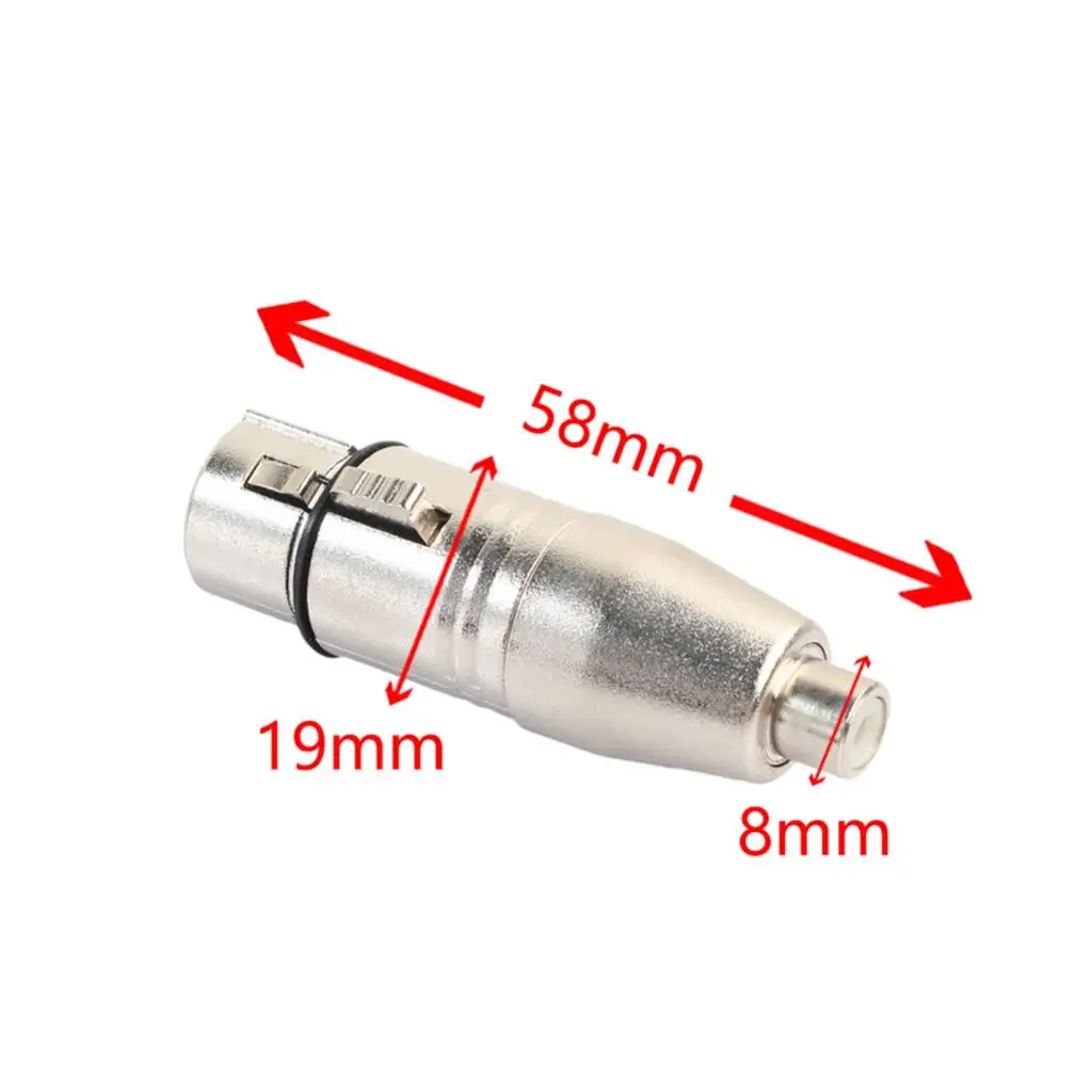 最高級の亜鉛合金マイクアンプアダプター、メスxlr、3ピン