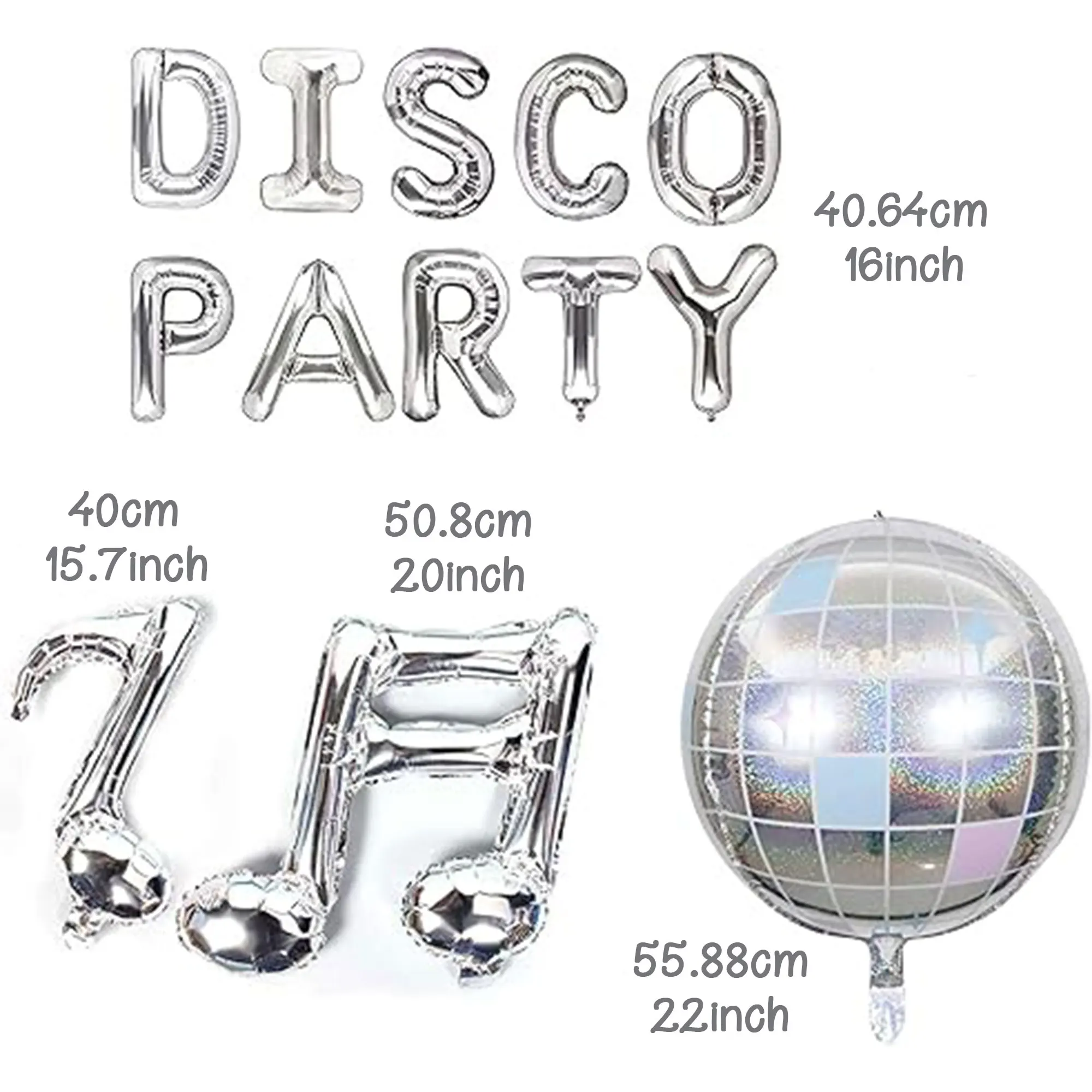 7 szt. Balony na dyskoteka Disco Fever dekoracja na imprezę z lat 70. Dyskoteka dekoracja na noc z gorączką dekoracje Disco