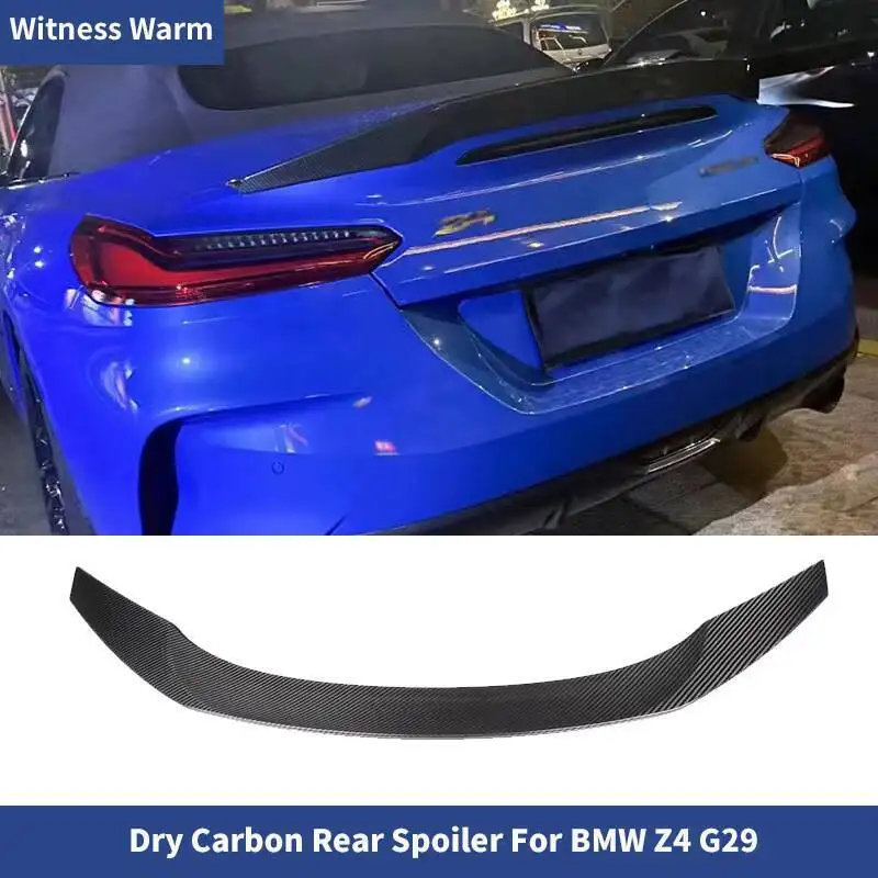 Becquet d'aile arrière de voiture en Fiber de carbone sèche, aile de lèvre de coffre arrière pour BMW Z4 G29 2018 – 2021 Style TRD