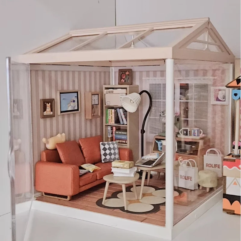 Casa en miniatura de Super World, caja ciega de súper residencia, estatuilla de acción, casa para niños, juguetes para casa Diy, regalos para niños y niñas