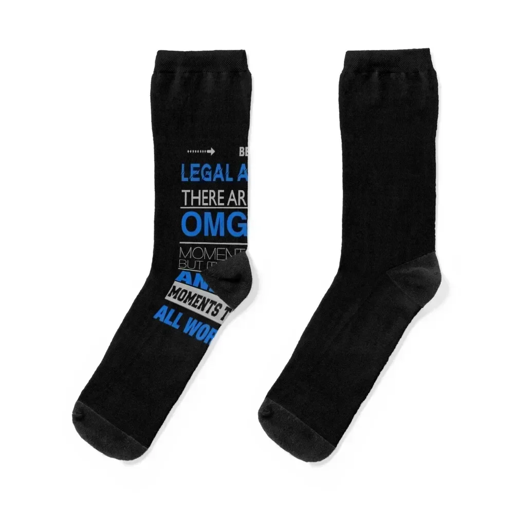 

LEGAL ASSISTANT omg and lol but worthwhile Socks new year anime christmas stocking Socks Ladies Men's
