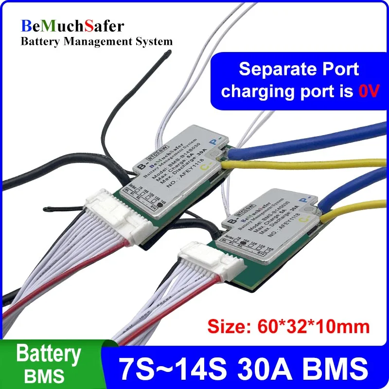 10S 13S 14S 30A BMS 24V 36V 48V 52V Hailong Polly batterie BMS 7S30A 10S30A 12S30A 13S30A 14S30A PCM pour bricolage EBike batterie