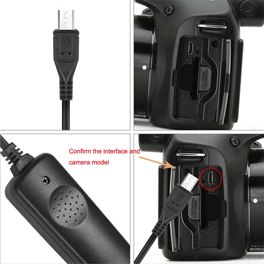 Photography Shoot Camera Anti-shake Remote Switch Shutter release  DMW-RS1 RS-80N3  RS-60E3 MC-DC2 MC-DC1 MC-30 for Canon Nikon