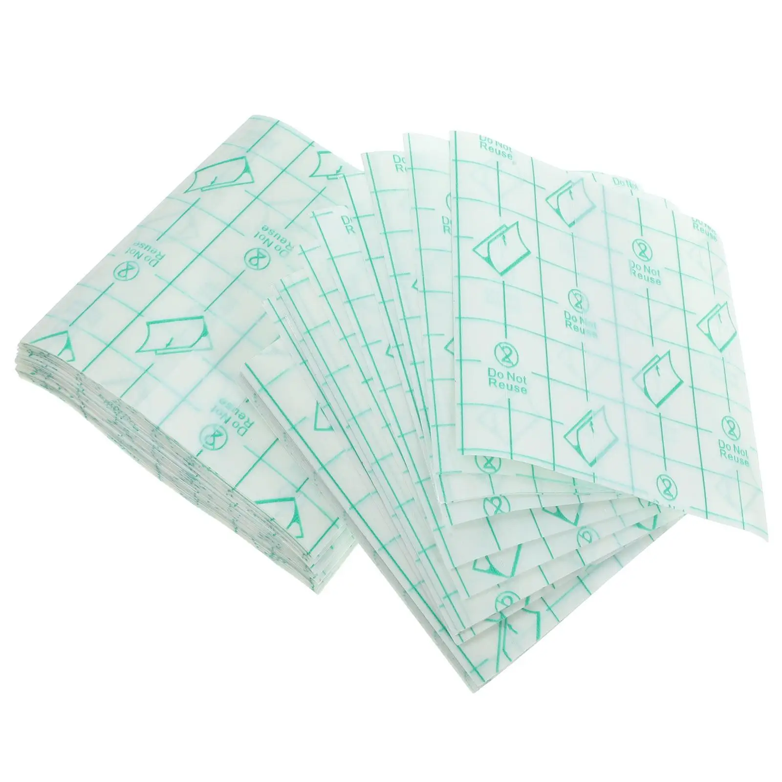 

100 Pcs Handheld Mixing Palette Waterproof PU Film 8x8cm Makeup Foundation Color Modulation Plates Disposable