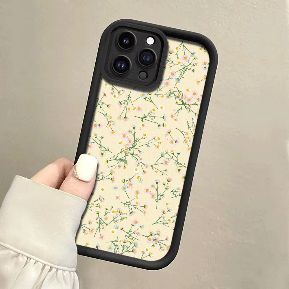 Cremegelbe Gänseblümchen-Handyhülle mit Trageschlaufe für Samsung Galaxy Note 20 Ultra S24 S25 S26 Plus S24 S23 FE S23 S24 S25 Ultra Cover – Detail 5