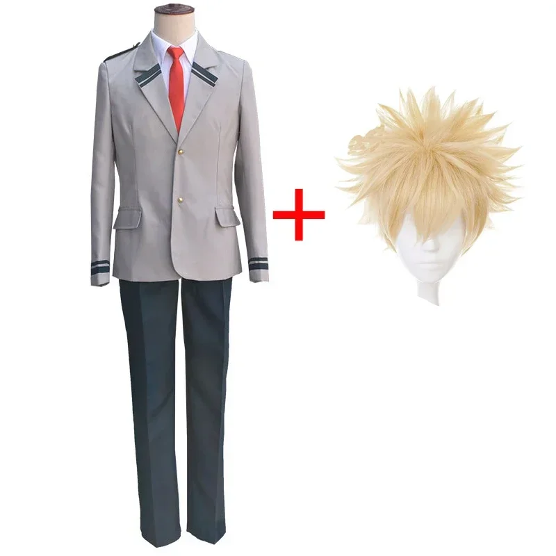 Anime My Hero Academia Midoriya Izuku Cosplay Costume High School Student Uniform Halloween Party Costume