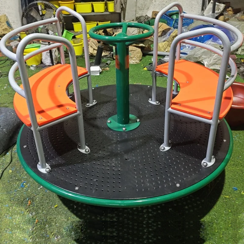 Outdoor  Multi-Player Interactive Swivel Chair Series High Quality Mini Carousel Indoor Playground Equipment Price