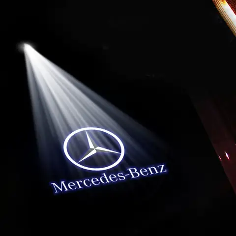 벤츠 메르세데스 벤츠 AMG S-클래스 W221 2005-2010 2011 2012 2013 자동차 액세서리 2개 HD LED 웰컴 라이트 자동차 도어 프로젝터 램프