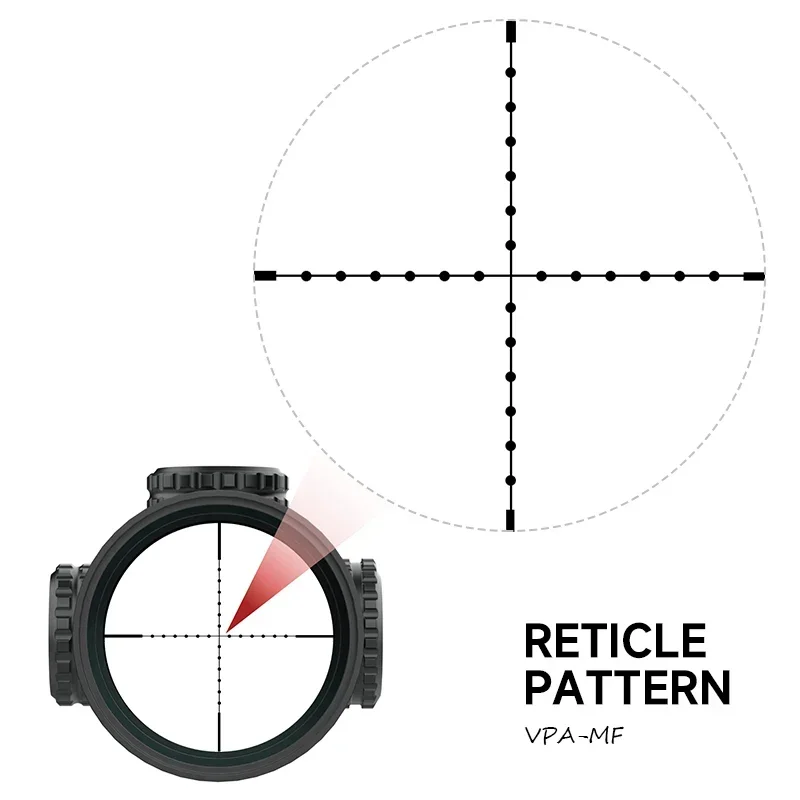 Imagem -04 - Caça Riflescope Escopo Tiro Precisão Vistas Ópticas Ponto Vermelho e Verde Combo Tático Estrutura Integrada 4x32 1x20