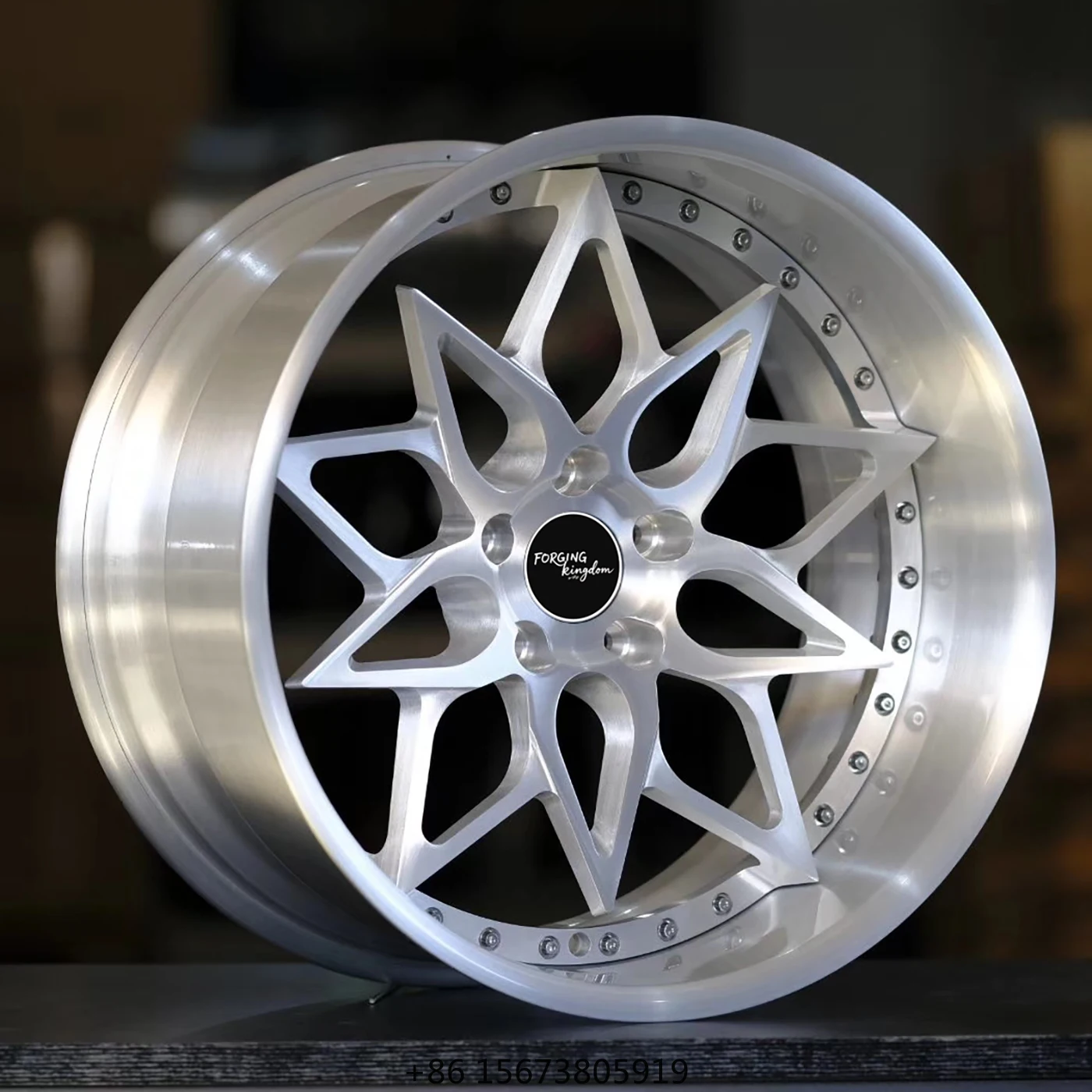 Double-Piece Forged Aluminum Alloy Automotive Wheel Hub 17-26 Pulgadas 5*112 5*114.3 5*120 5*130  Multi-Spoke Design New