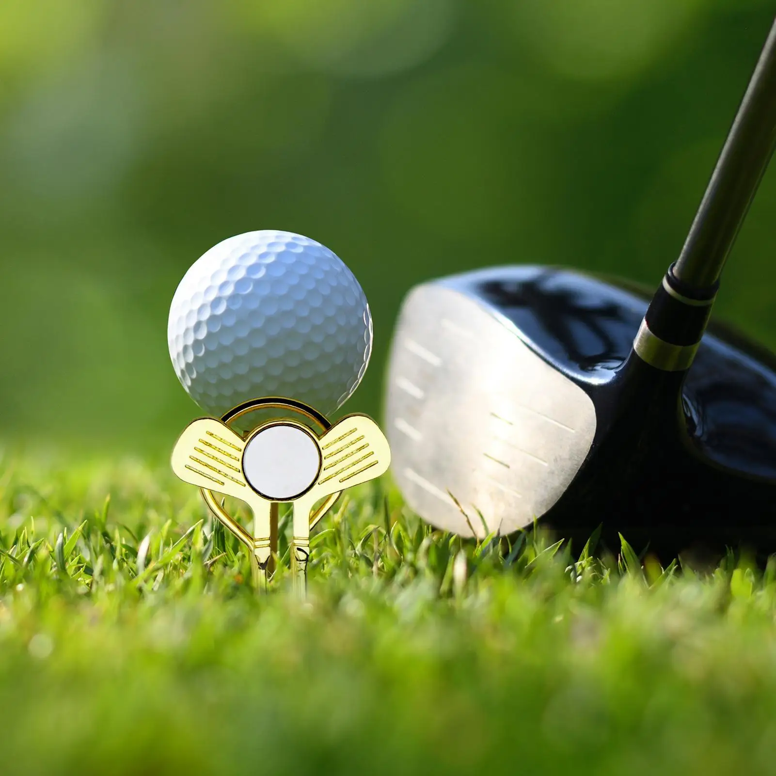 Magnetic Golf Ball Marker Professional Magnetic Unisex Training Aids Golf Training Ball Marker for Beginners Players Enthusiasts
