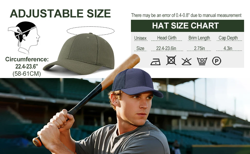 Breathable Baseball Cap Sunhat Adjustable Outdoor Hat Unisex Comfortable Mesh Cap FC723