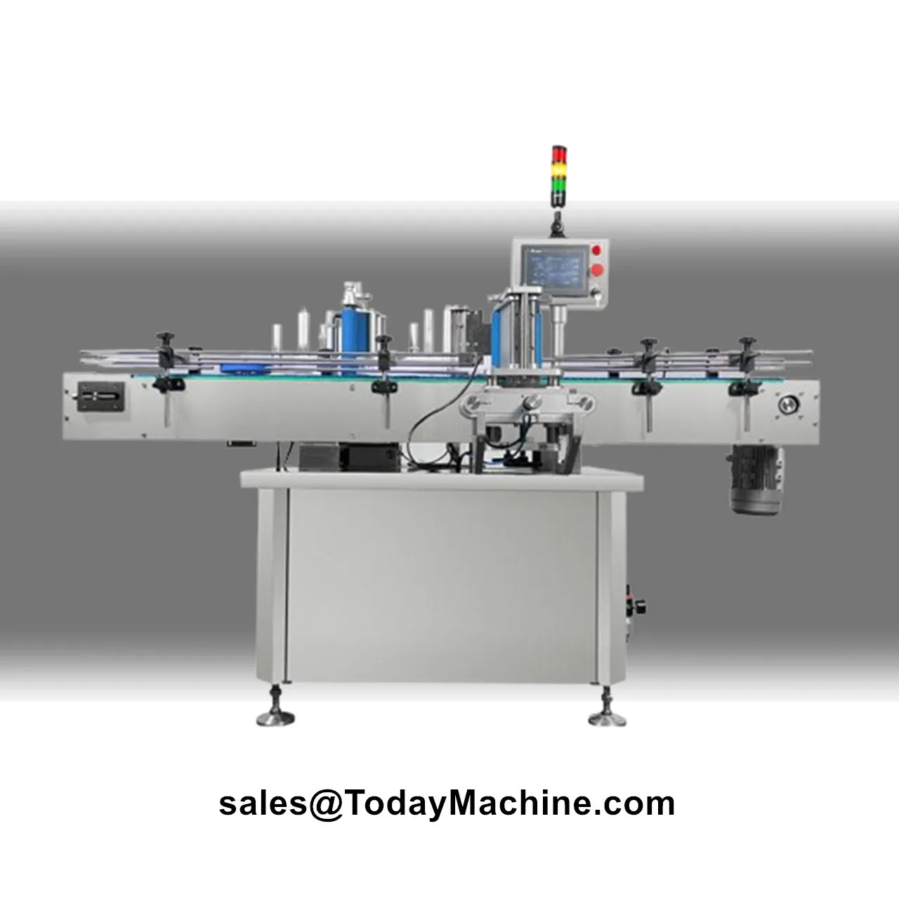 Automatic Self Adhesive Vertical Round Bottle Positioning Labeling Machine for Food Beverage Daily Cosmetics