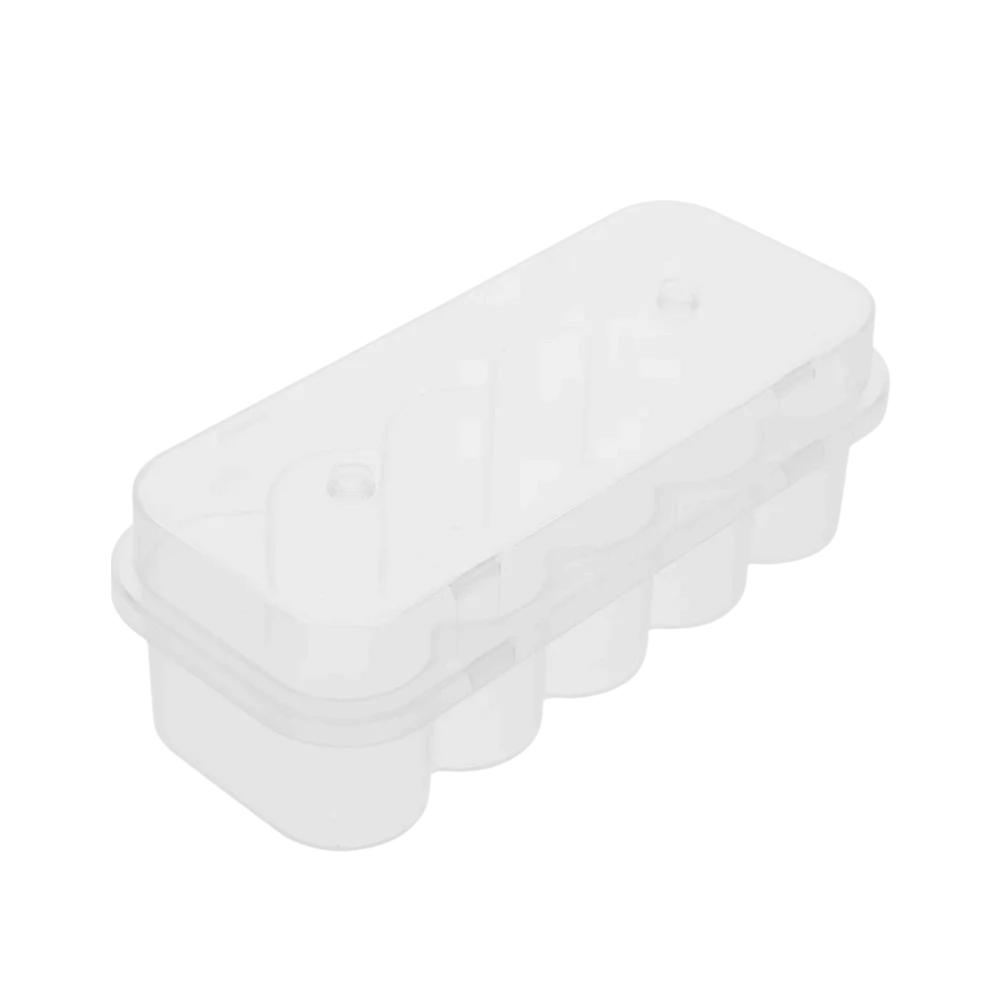 3ML/10mL 10-Slot Vial Storage Case Stackable Plastic Microtube Storage Box Clear Freezer Tube Box Refrigerator Organizer