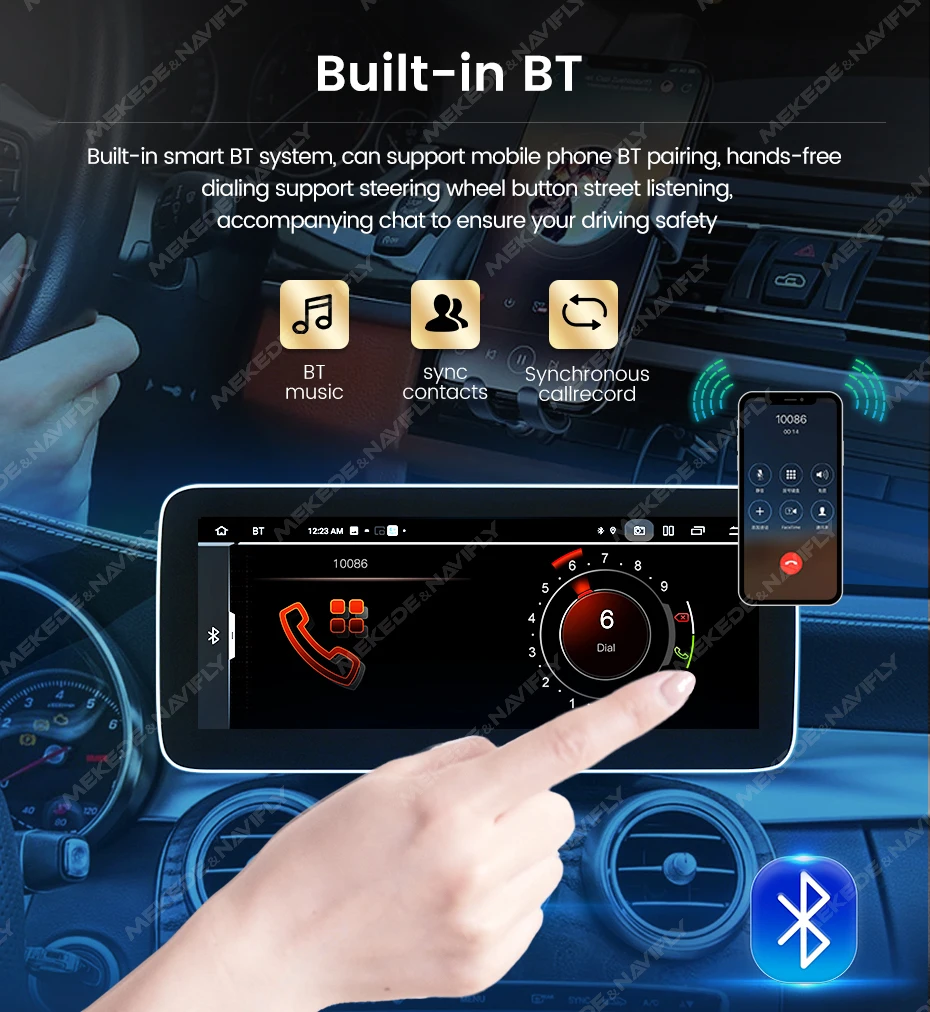 MEKEDE Android-System Multimedia-Player CarPlay Auto für Benz A-Klasse W176 GLA X156 CLA C117 G-Klasse W461 W463 DSP GPS Autoradio – Detail 22